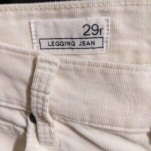 Women's Gap 1969 White Corduroy leggings jeans